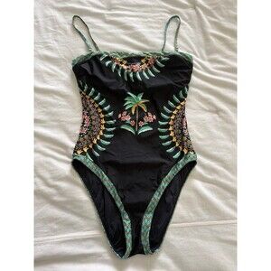 Sunshine 79 Palm Tree Bandeau One-Piece Swimsuit